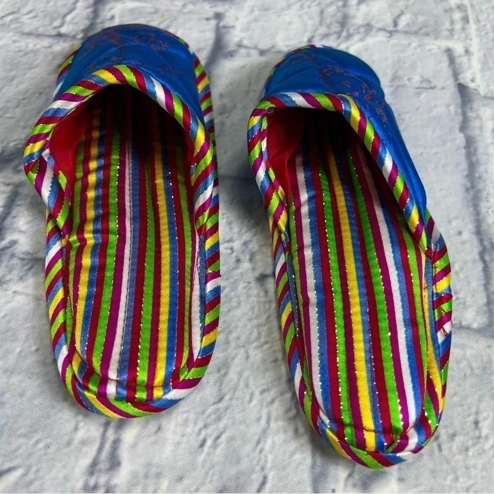 New Children's satin slippers size 11/12 little boys or girls